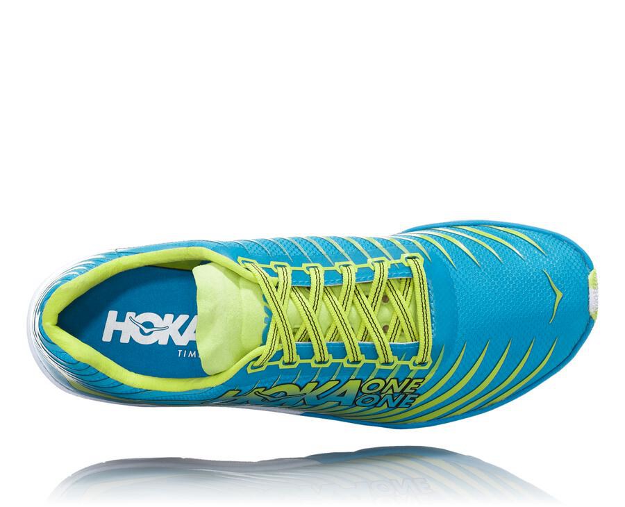 Hoka One One Spikes Dame - Evo Xc - Blå/Grøn - 249576LRE